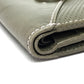LOEWE Folded wallet lambskin khaki W Hook Wallet Short wallet with snap fastener Women Used Authentic