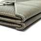 LOEWE Folded wallet lambskin khaki W Hook Wallet Short wallet with snap fastener Women Used Authentic