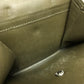 LOEWE Folded wallet lambskin khaki W Hook Wallet Short wallet with snap fastener Women Used Authentic