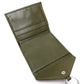 LOEWE Folded wallet lambskin khaki W Hook Wallet Short wallet with snap fastener Women Used Authentic