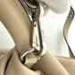 LOEWE Handbag 332.87.L40 leather beige Bounce Bag Anagram Women Used Authentic