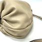 LOEWE Handbag 332.87.L40 leather beige Bounce Bag Anagram Women Used Authentic
