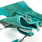 LOEWE Tote Bag Leather / suede green Anagram logo Women Used Authentic