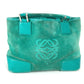 LOEWE Tote Bag Leather / suede green Anagram logo Women Used Authentic