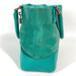 LOEWE Tote Bag Leather / suede green Anagram logo Women Used Authentic