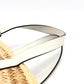 LOEWE Tote Bag 327.02.S92 straw beige Anagram with stud flowers Women Used Authentic
