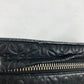 LOEWE Clutch bag leather black pouch bag Anagram T Pouch mens Used Authentic