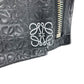 LOEWE Clutch bag leather black pouch bag Anagram T Pouch mens Used Authentic