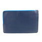 LOEWE Clutch bag leather blue logo unisex(Unisex) Used Authentic