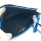 LOEWE Clutch bag leather blue logo unisex(Unisex) Used Authentic