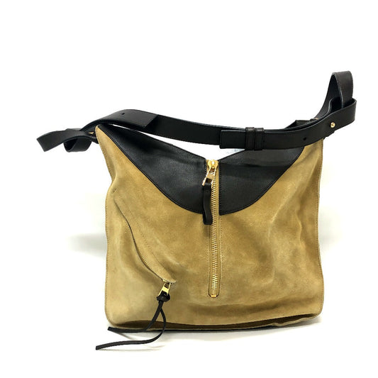 LOEWE Handbag Leather / suede beige Hammock large