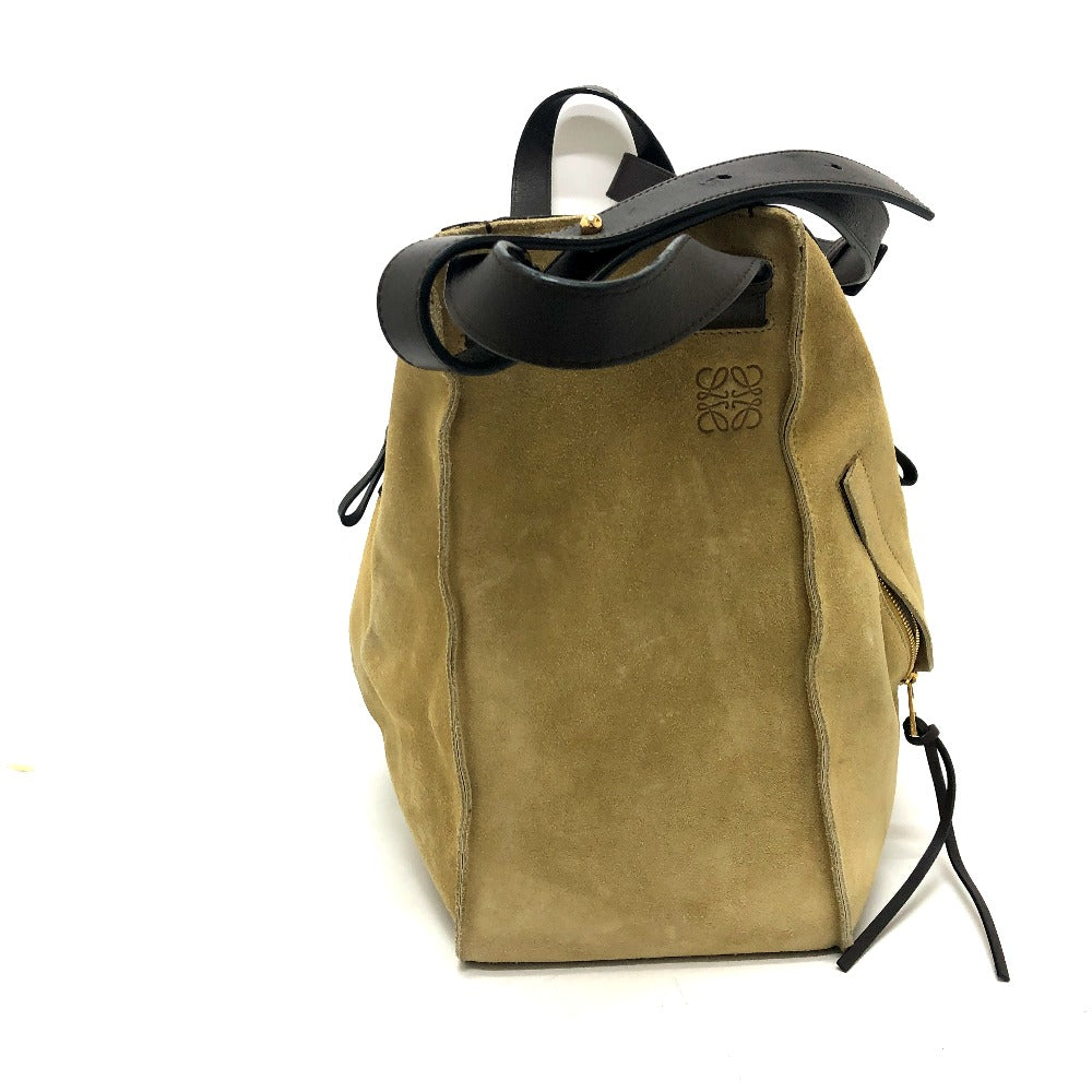 LOEWE Handbag Leather / suede beige Hammock large