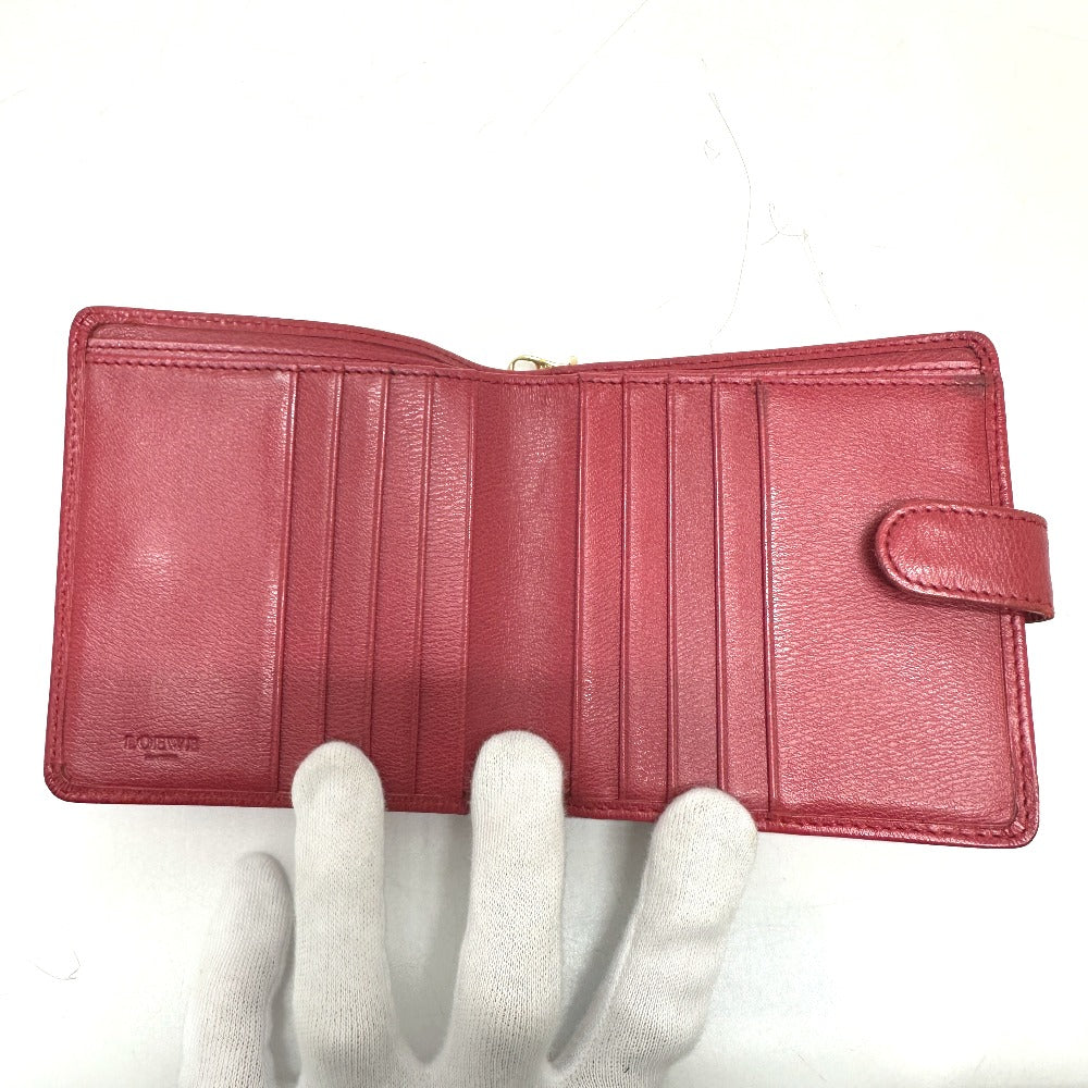 LOEWE Folded wallet leather Red logo
