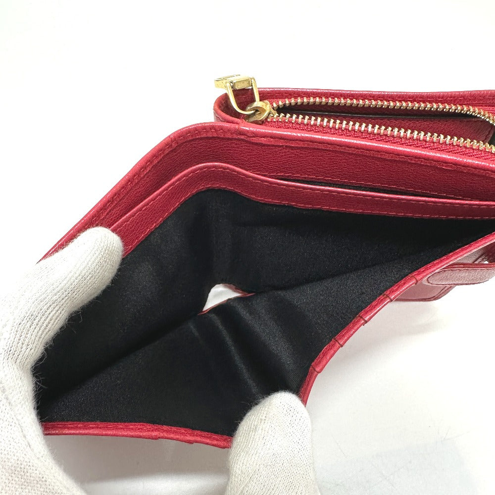 LOEWE Folded wallet leather Red logo