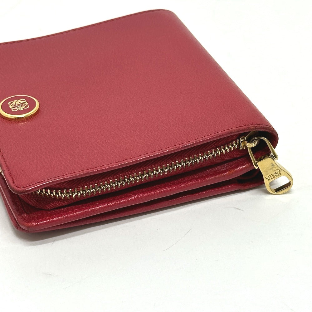 LOEWE Folded wallet leather Red logo
