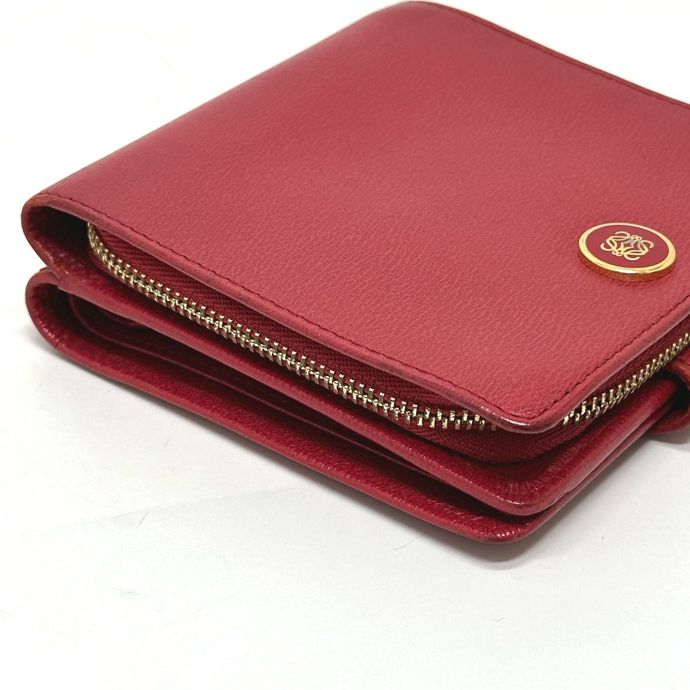 LOEWE Folded wallet leather Red logo