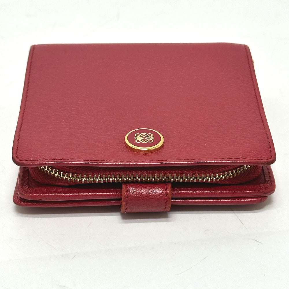 LOEWE Folded wallet leather Red logo