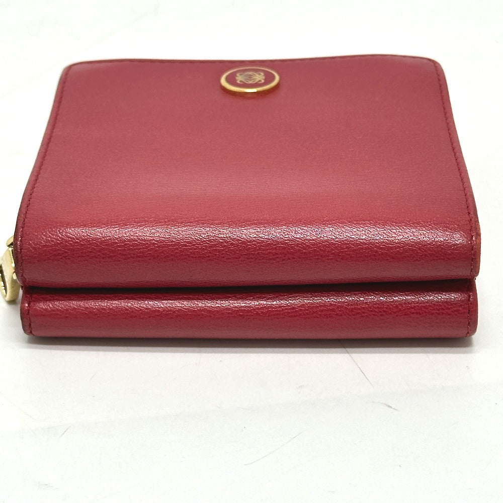 LOEWE Folded wallet leather Red logo