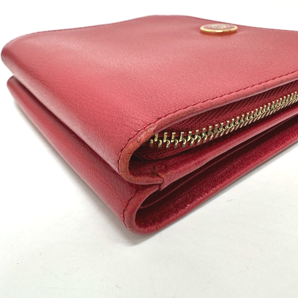 LOEWE Folded wallet leather Red logo