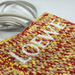 LOEWE Tote Bag Raffia yellow Shoulder bag Standard A5 Tote Bag Women Used Authentic