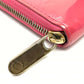 LOUIS VUITTON Long Wallet Purse M9147F Patent leather pink Monogram Vernis Zip Around long wallet Women Used Authentic