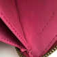 LOUIS VUITTON Long Wallet Purse M9147F Patent leather pink Monogram Vernis Zip Around long wallet Women Used Authentic