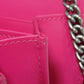 GUCCI Shoulder Bag 524967 Smooth Calfskin Leather pink Star 2WAY Clutch Bag SEGA Sega logo GUCCY Print Chain Wallet Bag Women Used Authentic
