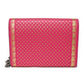 GUCCI Shoulder Bag 524967 Smooth Calfskin Leather pink Star 2WAY Clutch Bag SEGA Sega logo GUCCY Print Chain Wallet Bag Women Used Authentic