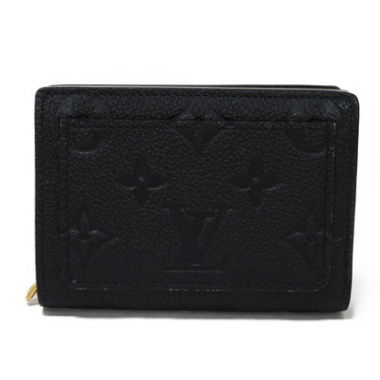 LOUIS VUITTON Bifold Wallet M80151 Implant leather (monogram embossed) Noir Monogram Unplant Portefeuille Claire