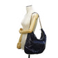 GUCCI Shoulder Bag 326706 Patent leather Navy Patent Tassel ChainShoulder Interlocking G Soho Chain Bag Women Used Authentic