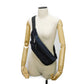 PRADA Sling bag 2VL004 Nylon Navy logo rubber waist pouch Shoulder Bag 018 Sports Tessuto Fanny Pack mens Used Authentic