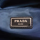 PRADA Sling bag 2VL004 Nylon Navy logo rubber waist pouch Shoulder Bag 018 Sports Tessuto Fanny Pack mens Used Authentic