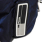 PRADA Sling bag 2VL004 Nylon Navy logo rubber waist pouch Shoulder Bag 018 Sports Tessuto Fanny Pack mens Used Authentic