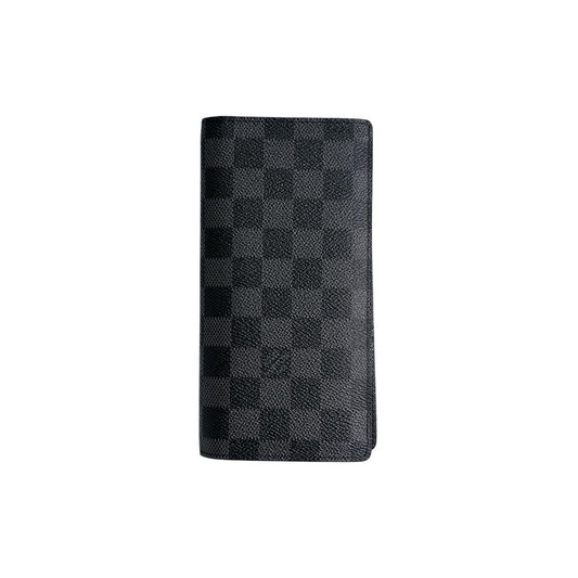 LOUIS VUITTON Long Wallet Purse N62665 Damier Grafitto Canvas Black x gray Damier Grafitte Portefeuille Blaza