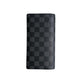 LOUIS VUITTON Long Wallet Purse N62665 Damier Grafitto Canvas Black x gray Damier Grafitte Portefeuille Blaza