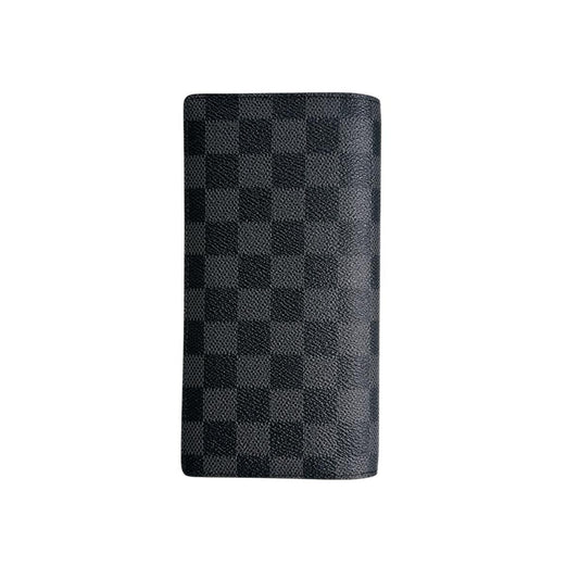 LOUIS VUITTON Long Wallet Purse N62665 Damier Grafitto Canvas Black x gray Damier Grafitte Portefeuille Blaza