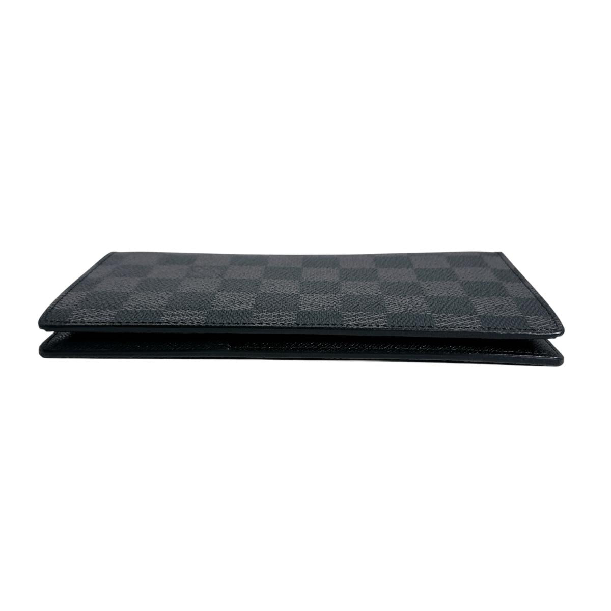 LOUIS VUITTON Long Wallet Purse N62665 Damier Grafitto Canvas Black x gray Damier Grafitte Portefeuille Blaza