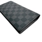 LOUIS VUITTON Long Wallet Purse N62665 Damier Grafitto Canvas Black x gray Damier Grafitte Portefeuille Blaza
