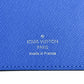 LOUIS VUITTON Long Wallet Purse M63300 Taiga Blue x black Eclipse Portefeuille Blaza