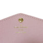 LOUIS VUITTON Long Wallet Purse N60249 Damier canvas x grain leather (embossed) Rose valerine Brown Gold Pink New Bifold Wallet Damier Studs Portefeuille Sarah Women Used Authentic