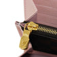 LOUIS VUITTON Long Wallet Purse N60249 Damier canvas x grain leather (embossed) Rose valerine Brown Gold Pink New Bifold Wallet Damier Studs Portefeuille Sarah Women Used Authentic