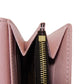 LOUIS VUITTON Long Wallet Purse N60249 Damier canvas x grain leather (embossed) Rose valerine Brown Gold Pink New Bifold Wallet Damier Studs Portefeuille Sarah Women Used Authentic
