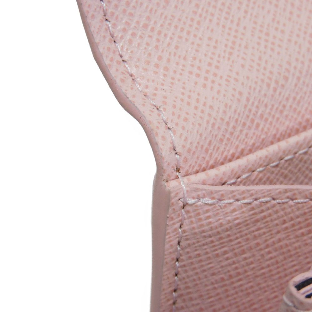 LOUIS VUITTON Long Wallet Purse N60249 Damier canvas x grain leather (embossed) Rose valerine New Brown Gold Pink Bifold Wallet Damier Studs Portefeuille Sarah Women Used Authentic