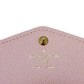 LOUIS VUITTON Long Wallet Purse N60249 Damier canvas x grain leather (embossed) Rose valerine New Brown Gold Pink Bifold Wallet Damier Studs Portefeuille Sarah Women Used Authentic