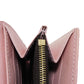 LOUIS VUITTON Long Wallet Purse N60249 Damier canvas x grain leather (embossed) Rose valerine New Brown Gold Pink Bifold Wallet Damier Studs Portefeuille Sarah Women Used Authentic