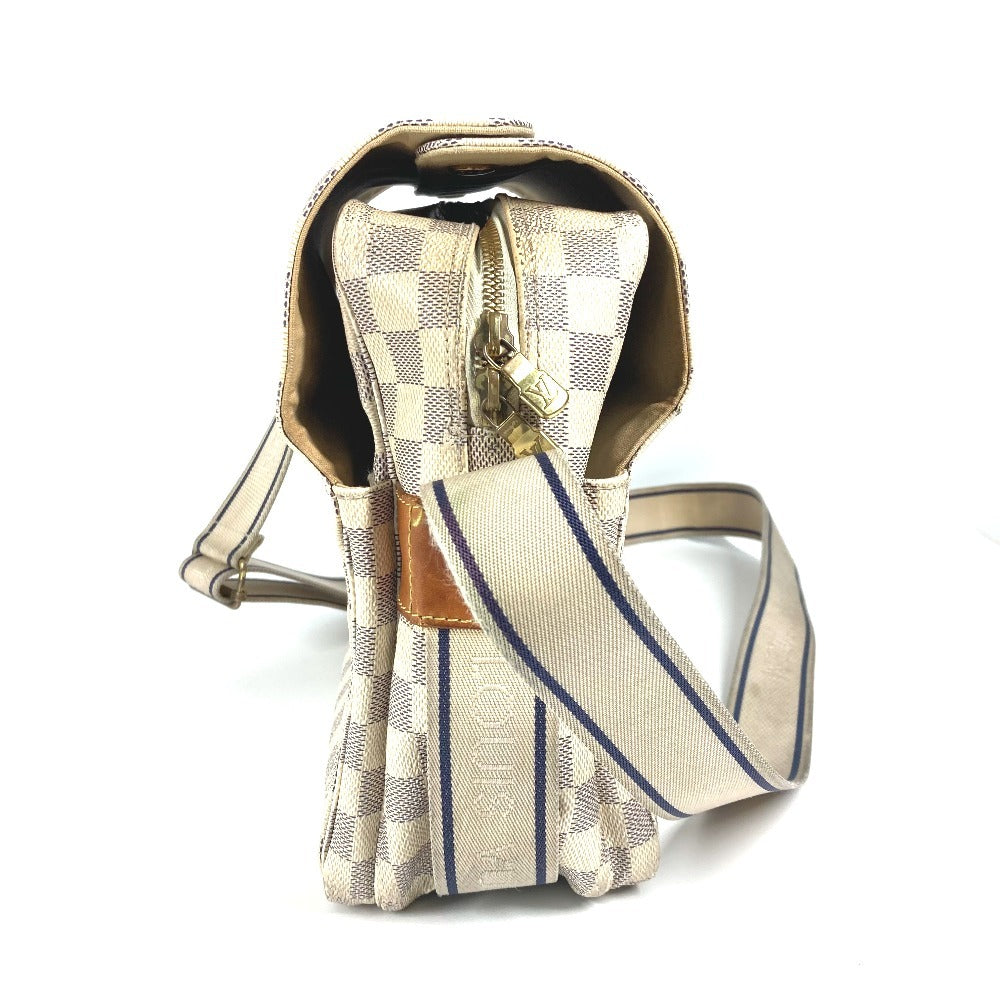 LOUIS VUITTON Shoulder Bag N51189 Damier Azur Canvas white Damier Azur Naviglio Women Used Authentic