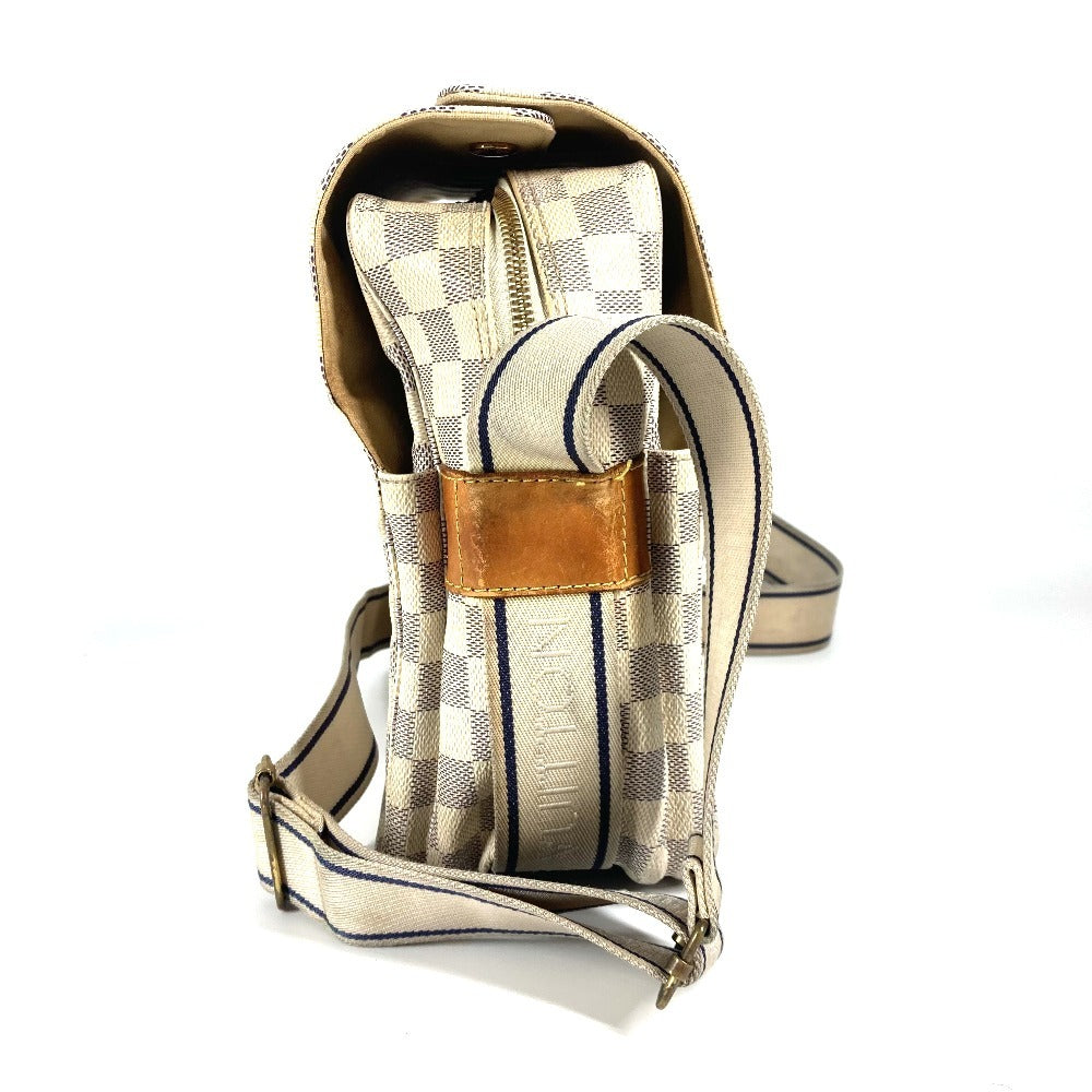 LOUIS VUITTON Shoulder Bag N51189 Damier Azur Canvas white Damier Azur Naviglio Women Used Authentic