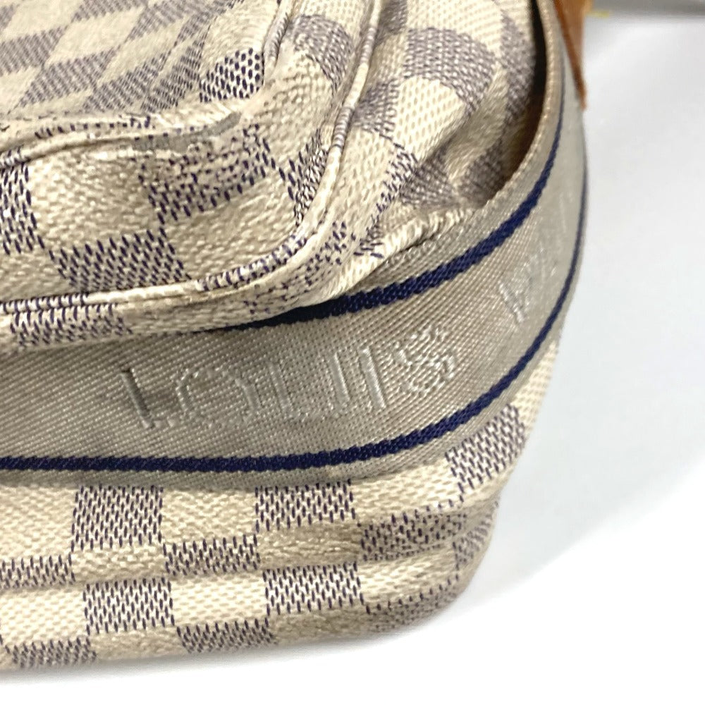 LOUIS VUITTON Shoulder Bag N51189 Damier Azur Canvas white Damier Azur Naviglio Women Used Authentic