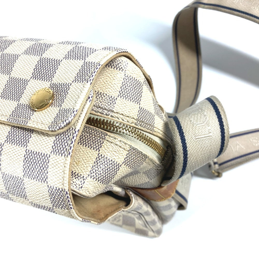 LOUIS VUITTON Shoulder Bag N51189 Damier Azur Canvas white Damier Azur Naviglio Women Used Authentic
