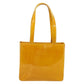 CHANEL Tote Bag Patent Leather Orange CC